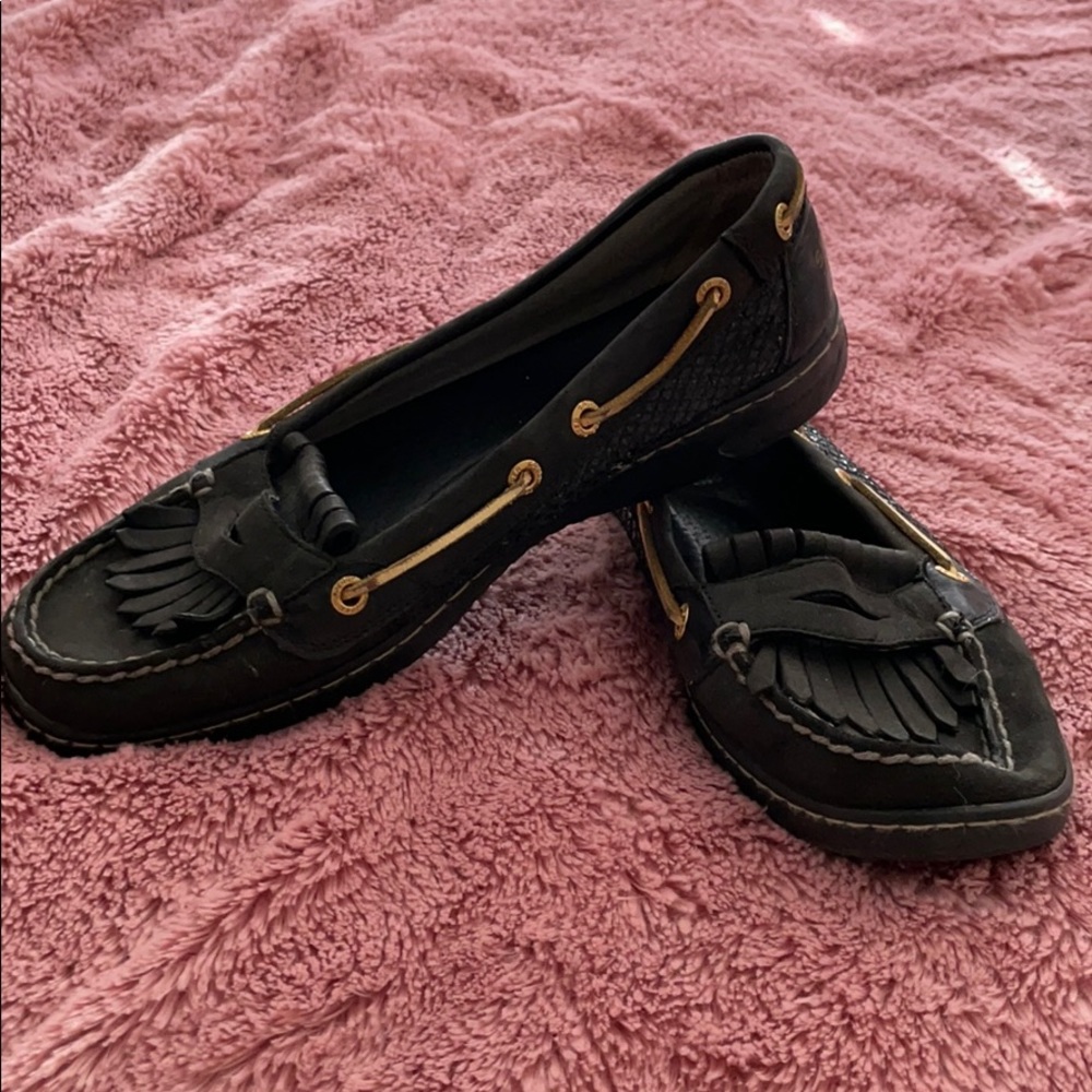 Black Sparkle Sperrys!